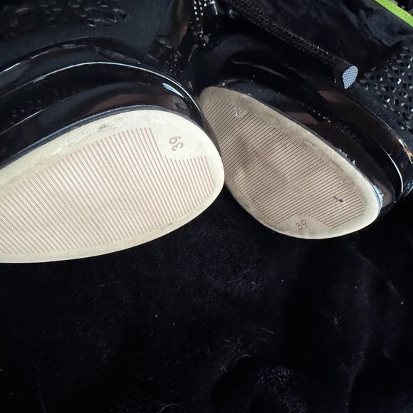 Pleaser Day & Night Fantasia Cut Rhinestone Booties Size 39 - Picture 5 of 7